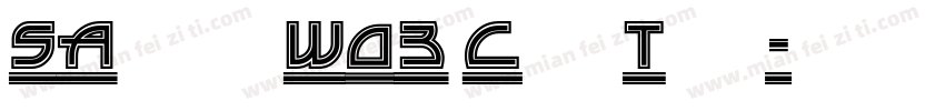 SAonic W03 Cut Thru字体转换